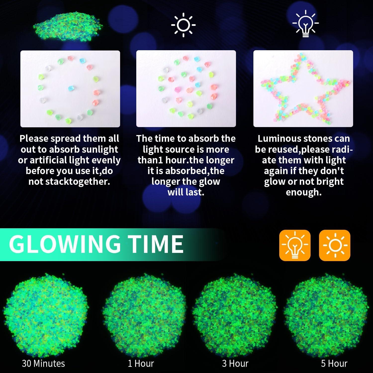 Rocas Brillantes en la Oscuridad Landical 40000 Piezas 1 kg
