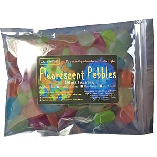 Grava Fotoluminiscente GEiNNOVA 250 g para Acuario y Jardín