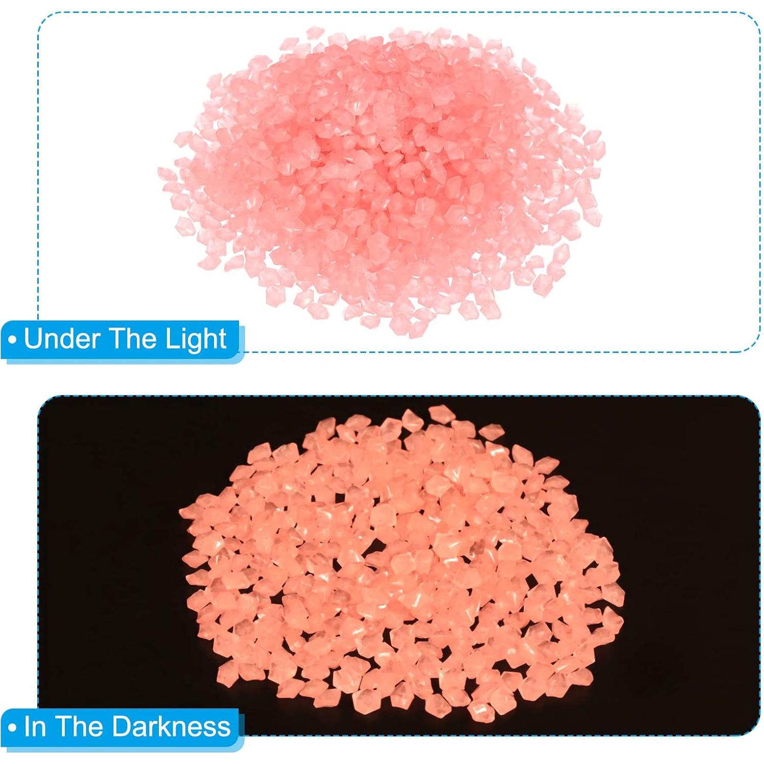 Rocas Brillantes Luminiscentes MECCANIXITY 8000pcs Rojas 3-5cm