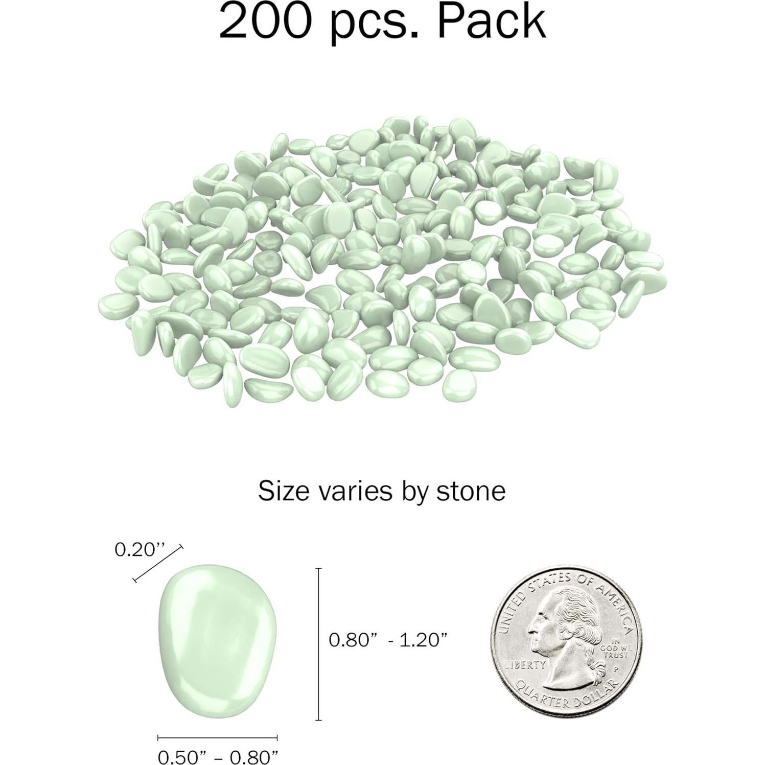 Piedras de Jardín Brillantes en la Oscuridad Pure Garden 200 Unidades