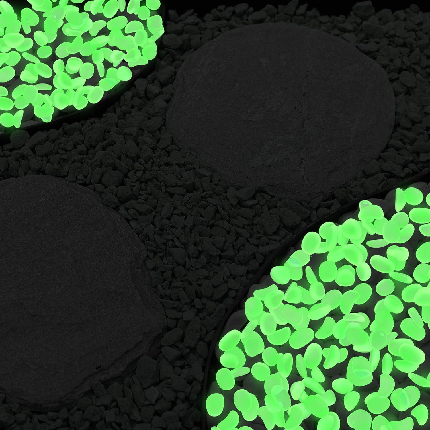Piedras de Jardín Brillantes en la Oscuridad Pure Garden 200 Unidades