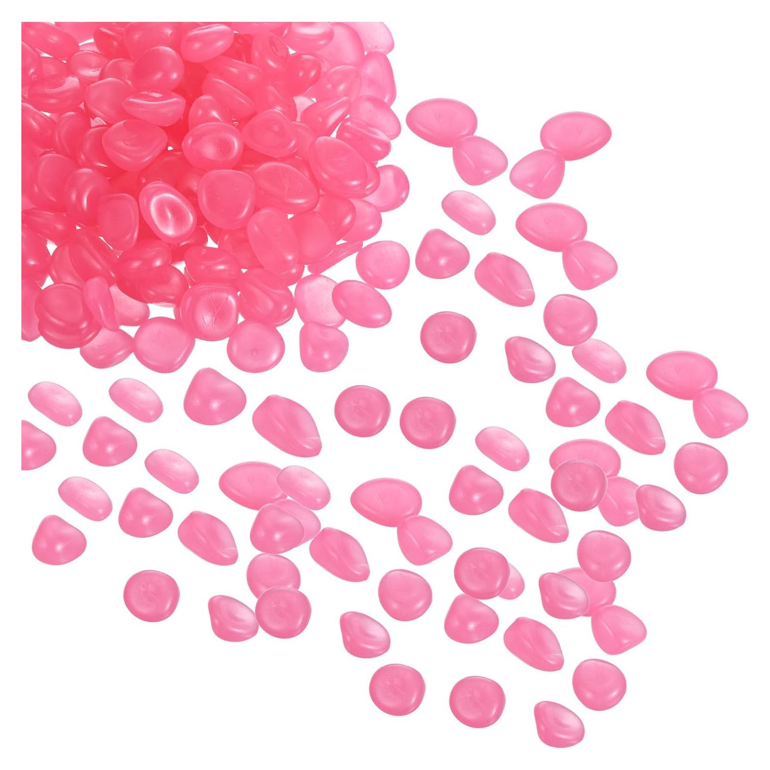 Rocas Brillantes Luminiscentes YOKIVE 300 Pcs Rosa 13-17 mm