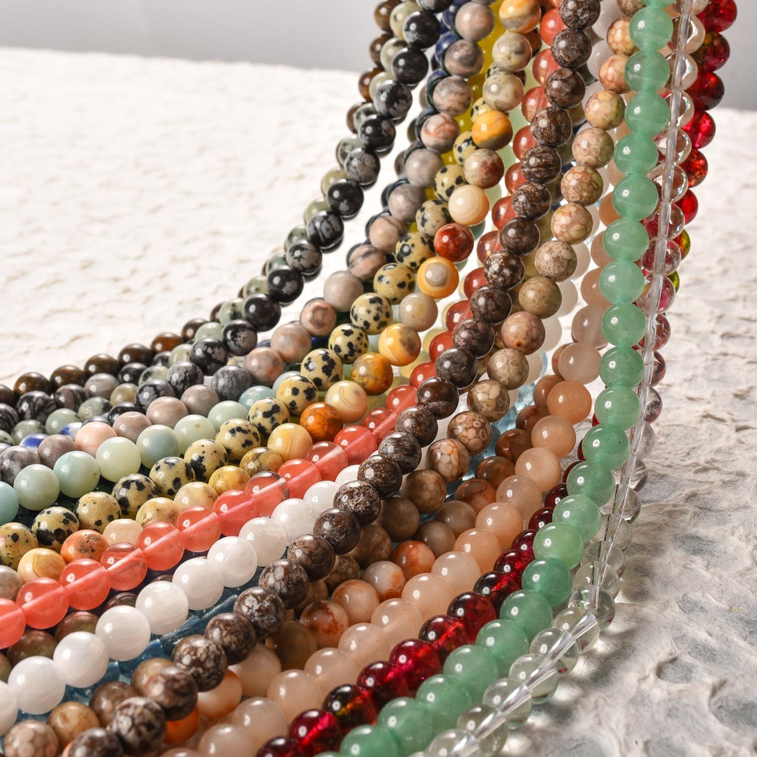 Perlas de Piedra Natural Brillantes en la Oscuridad 6mm - DIY