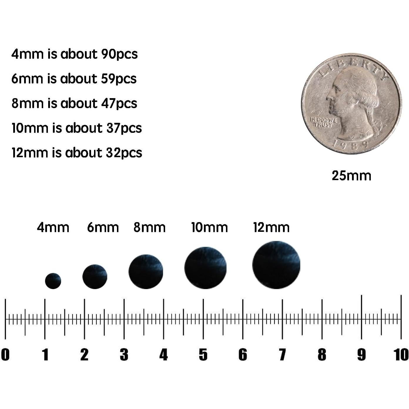 Perlas de Piedra Natural Brillantes en la Oscuridad 6mm - DIY