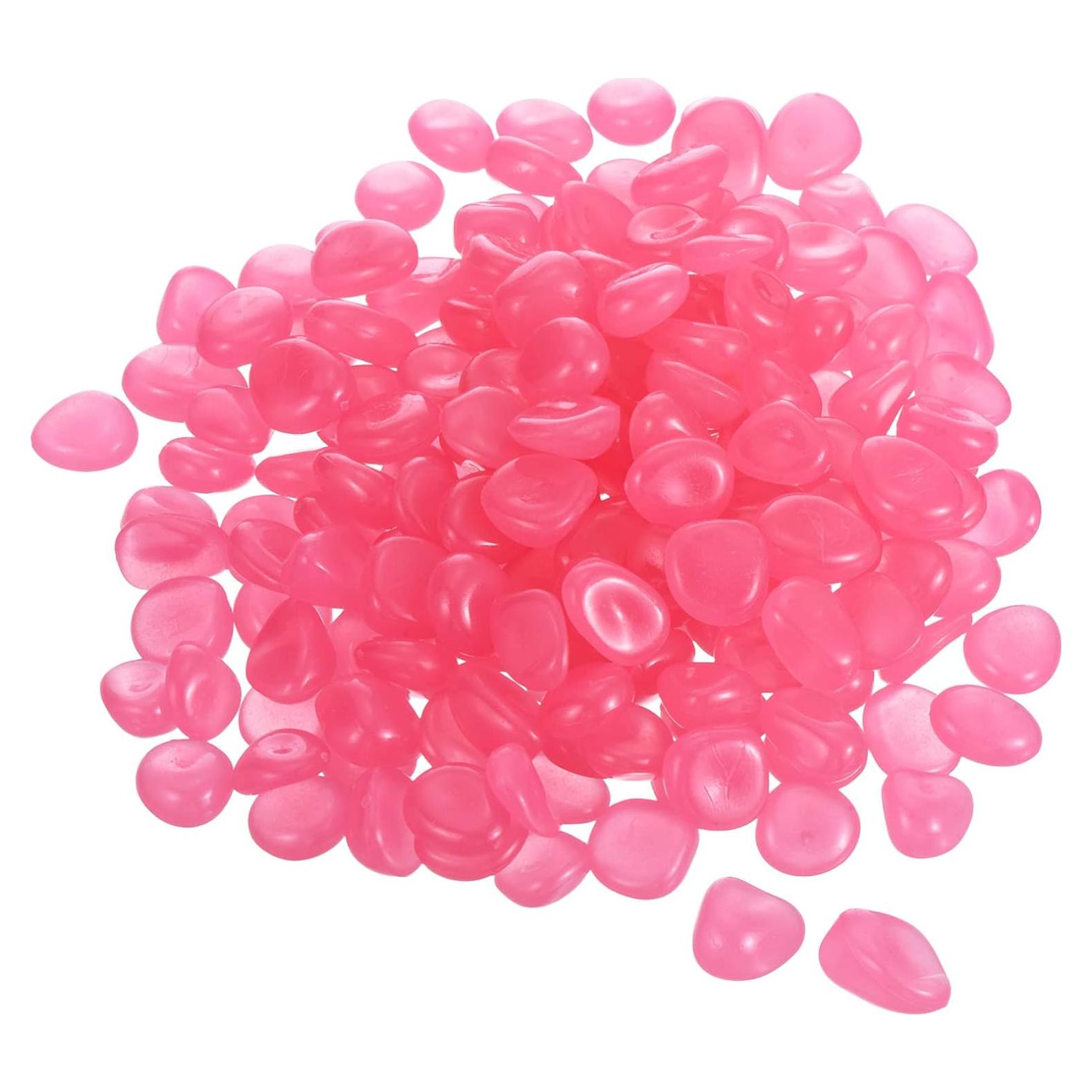 Rocas Brillantes Luminiscentes Rosa 100pcs MECCANIXITY 13-17mm