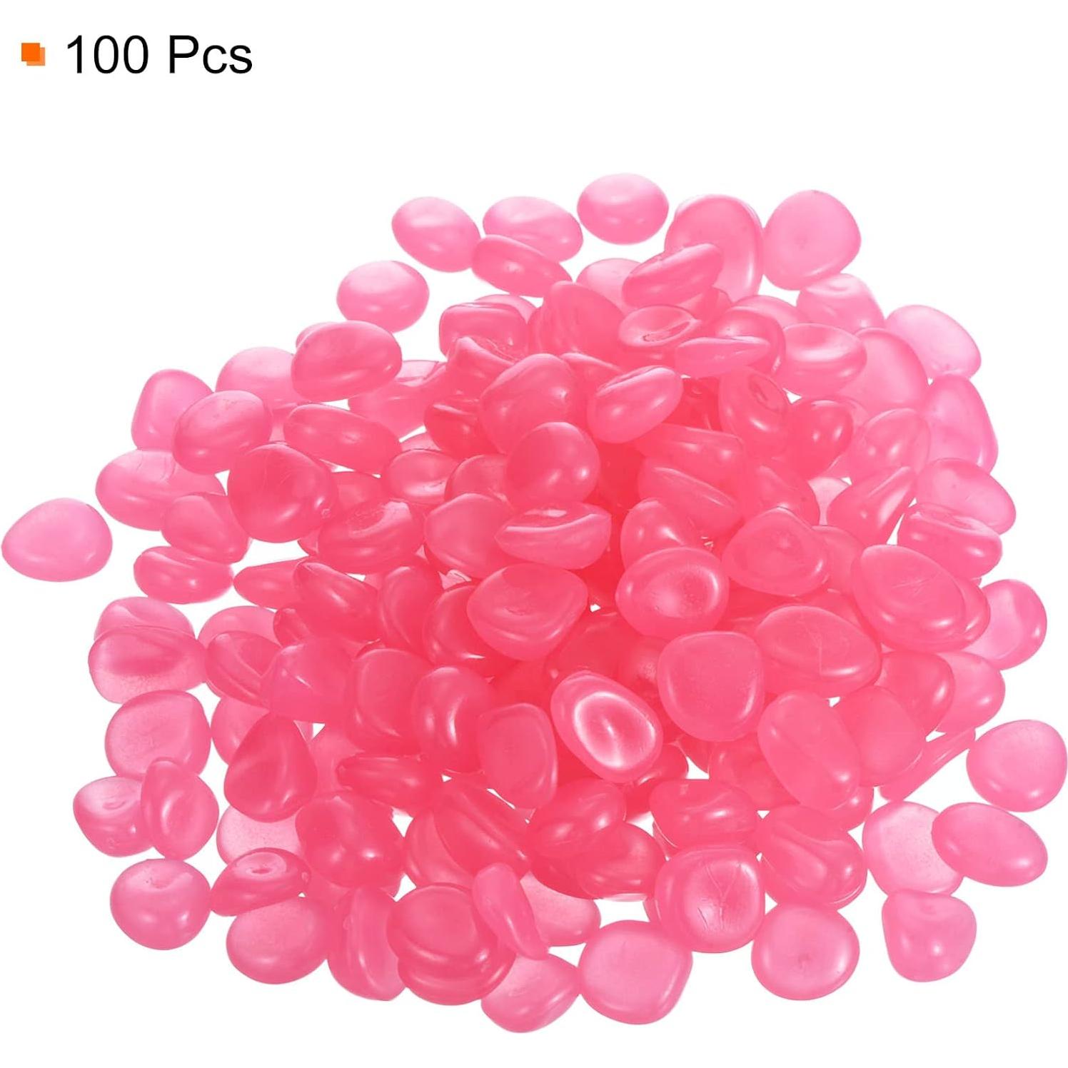 Rocas Brillantes Luminiscentes Rosa 100pcs MECCANIXITY 13-17mm