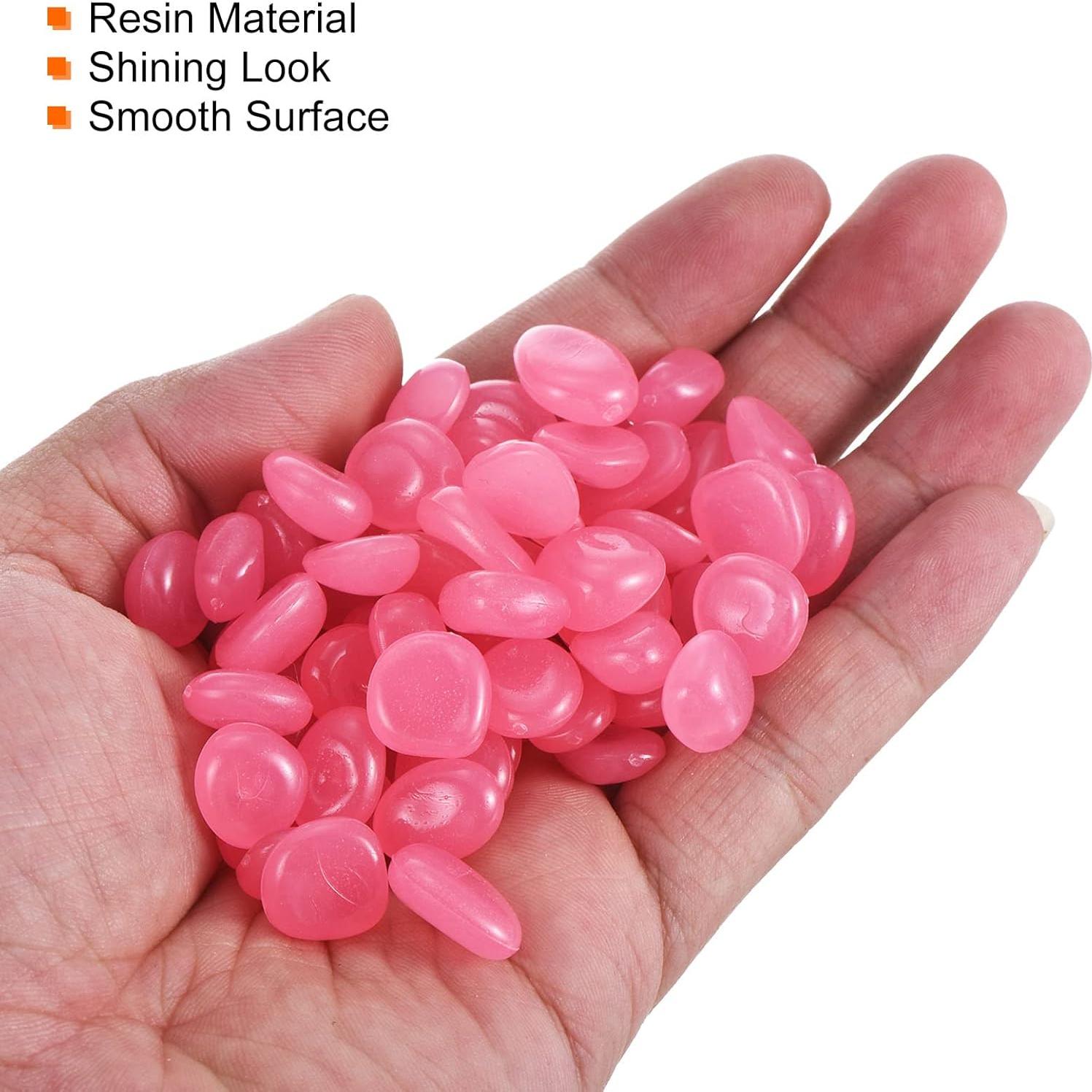 Rocas Brillantes Luminiscentes Rosa 100pcs MECCANIXITY 13-17mm