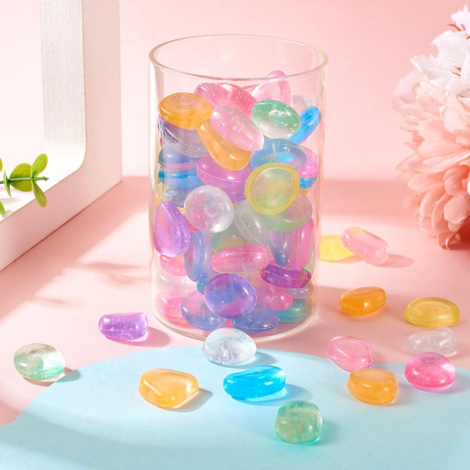 100 Rocas Brillantes en la Oscuridad Magibeads 15-22 mm