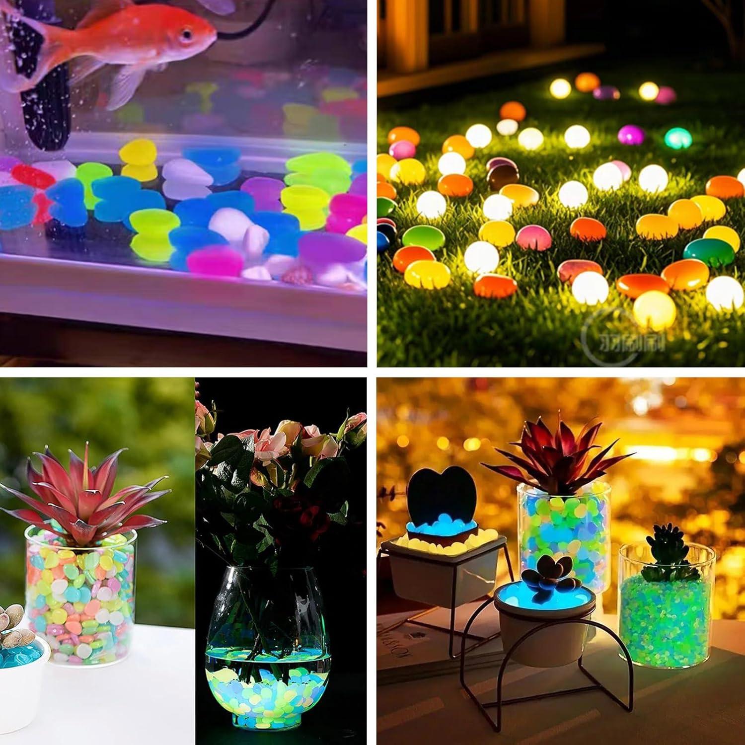 100 Rocas Brillantes en la Oscuridad Magibeads 15-22 mm