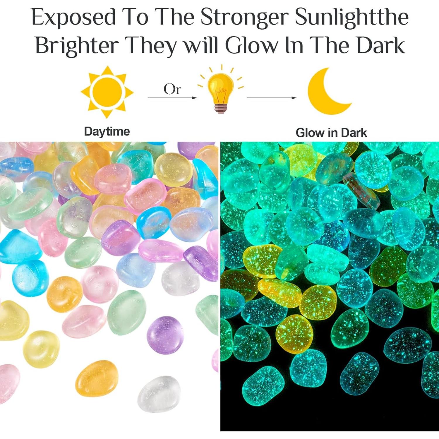 100 Rocas Brillantes en la Oscuridad Magibeads 15-22 mm