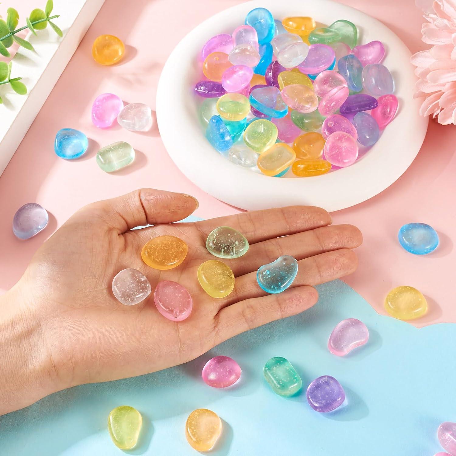 100 Rocas Brillantes en la Oscuridad Magibeads 15-22 mm