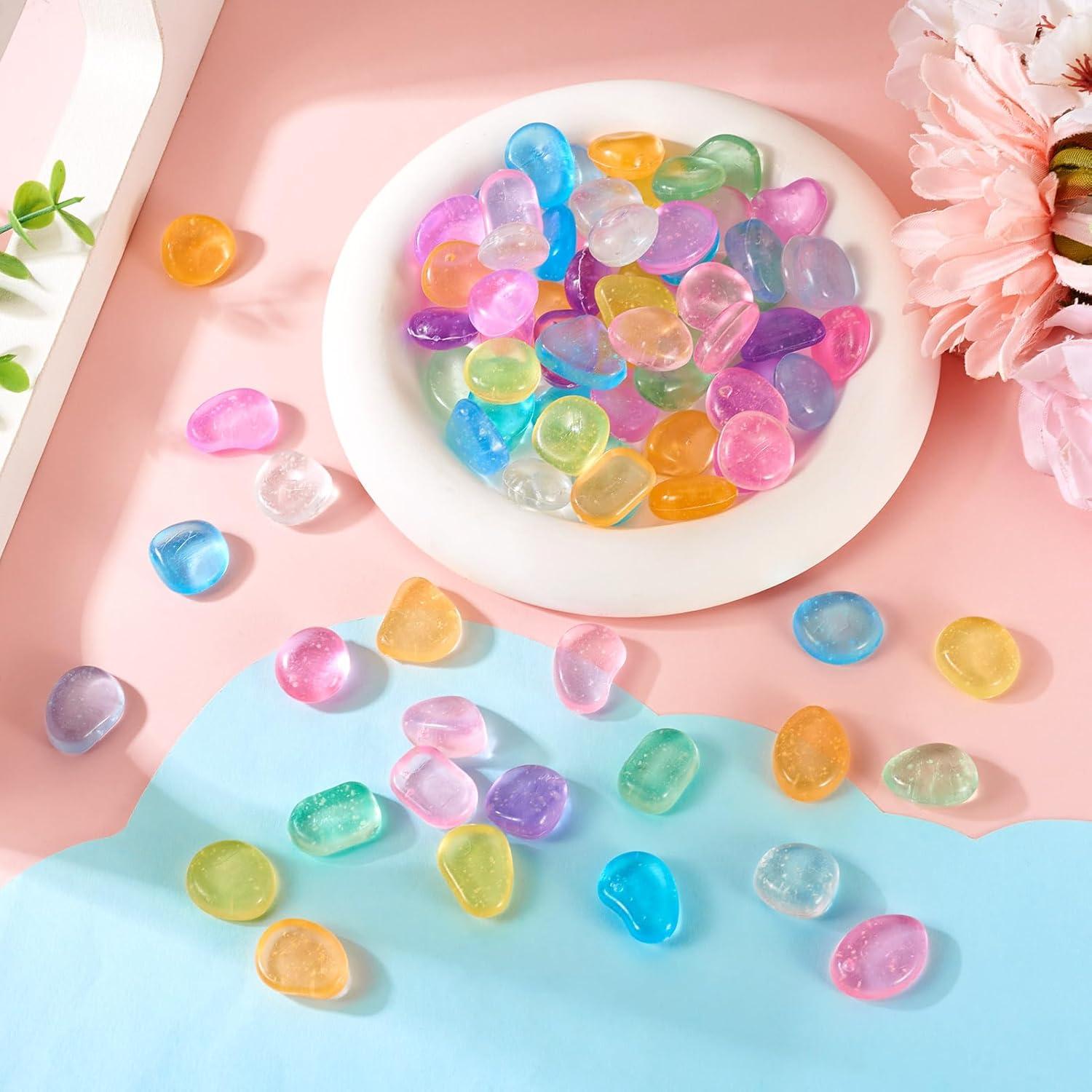 100 Rocas Brillantes en la Oscuridad Magibeads 15-22 mm