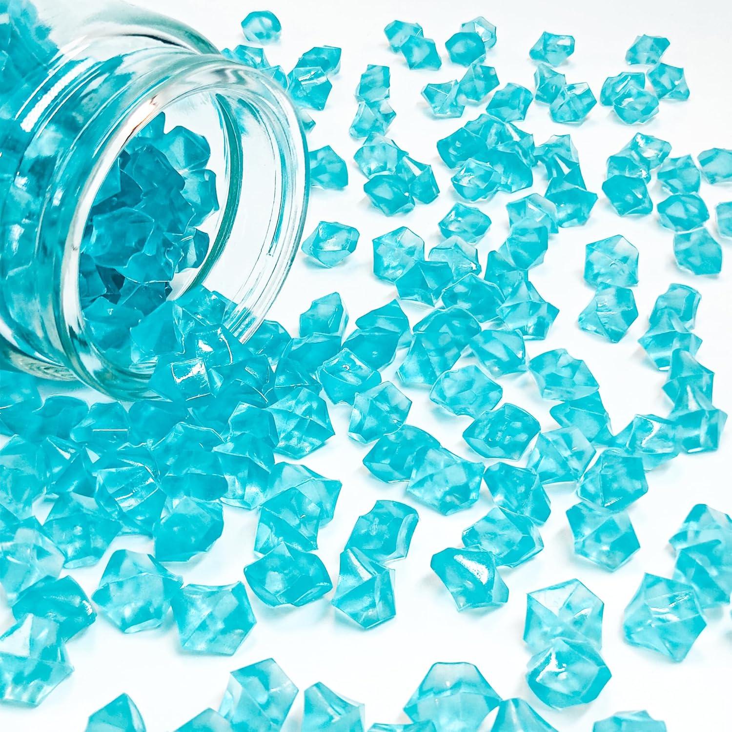 Cubos de Hielo Acrílicos Luminiscentes Kaiyuan 100pcs Azul