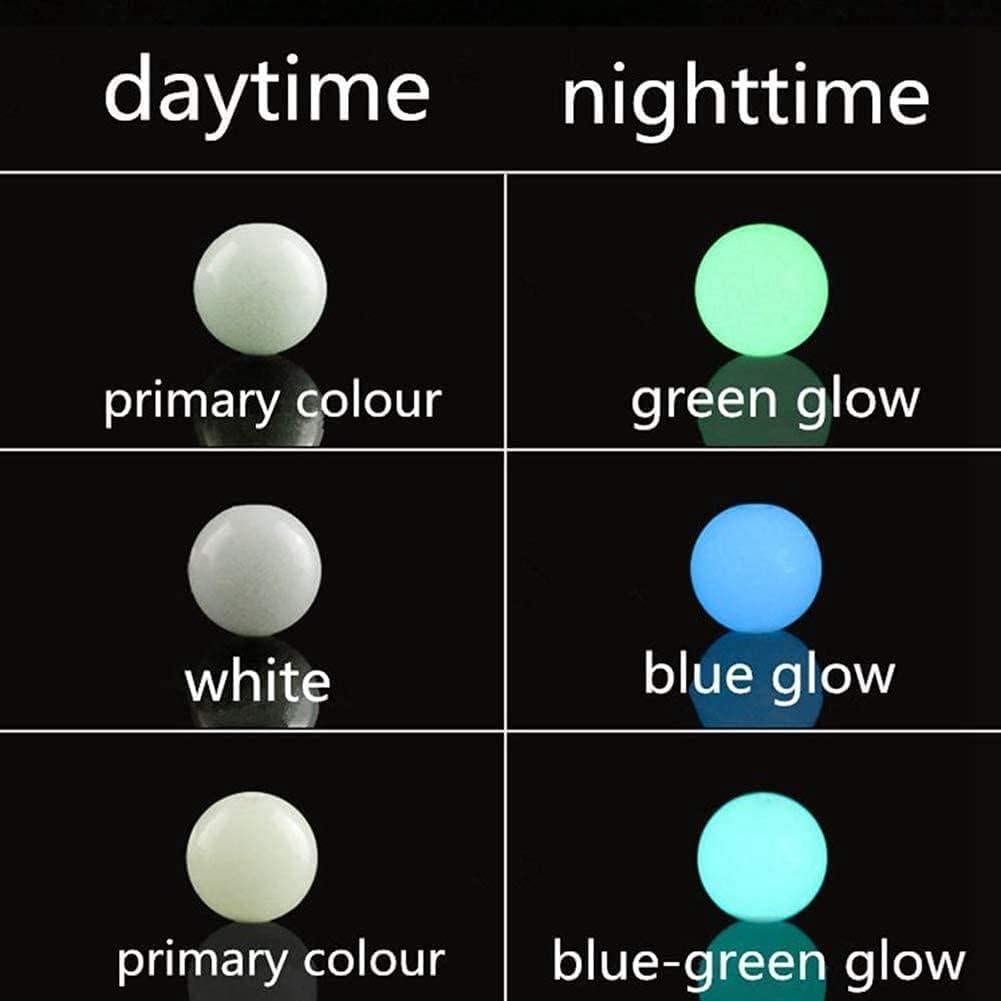 Perlas Luminosa Solar 6mm Azul ACYUNLEI 100 Piezas DIY