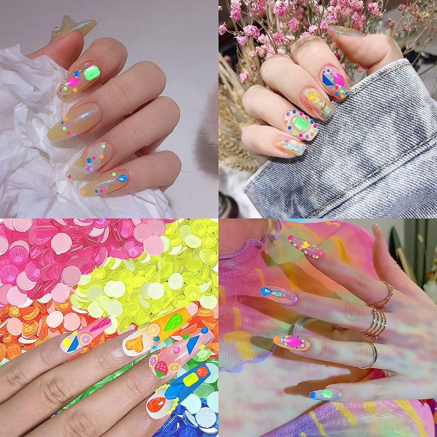 Kit de Rhinestones para Uñas VERONNI 20 Piezas Luminiscente