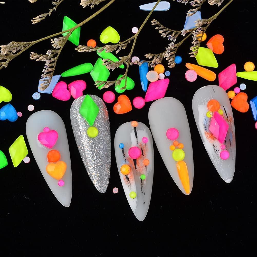 Kit de Rhinestones para Uñas VERONNI 20 Piezas Luminiscente