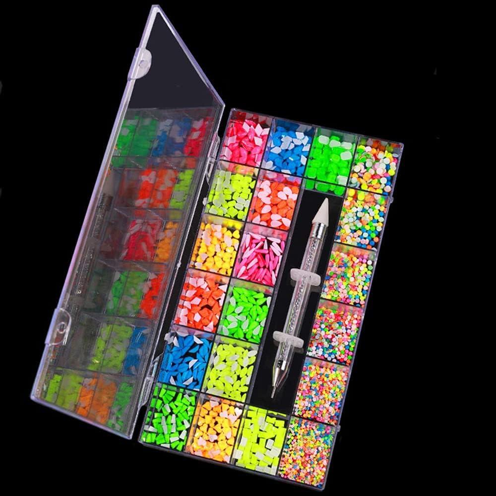 Kit de Rhinestones para Uñas VERONNI 20 Piezas Luminiscente