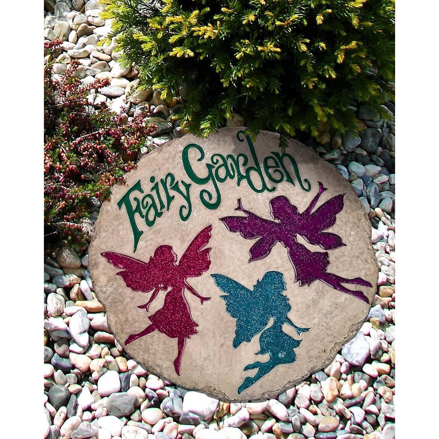 Piedra Decorativa de Jardín Spoontiques Libélulas 24.4 cm