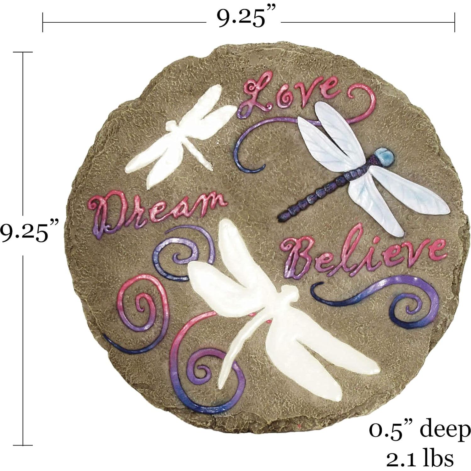 Piedra Decorativa de Jardín Spoontiques Libélulas 24.4 cm