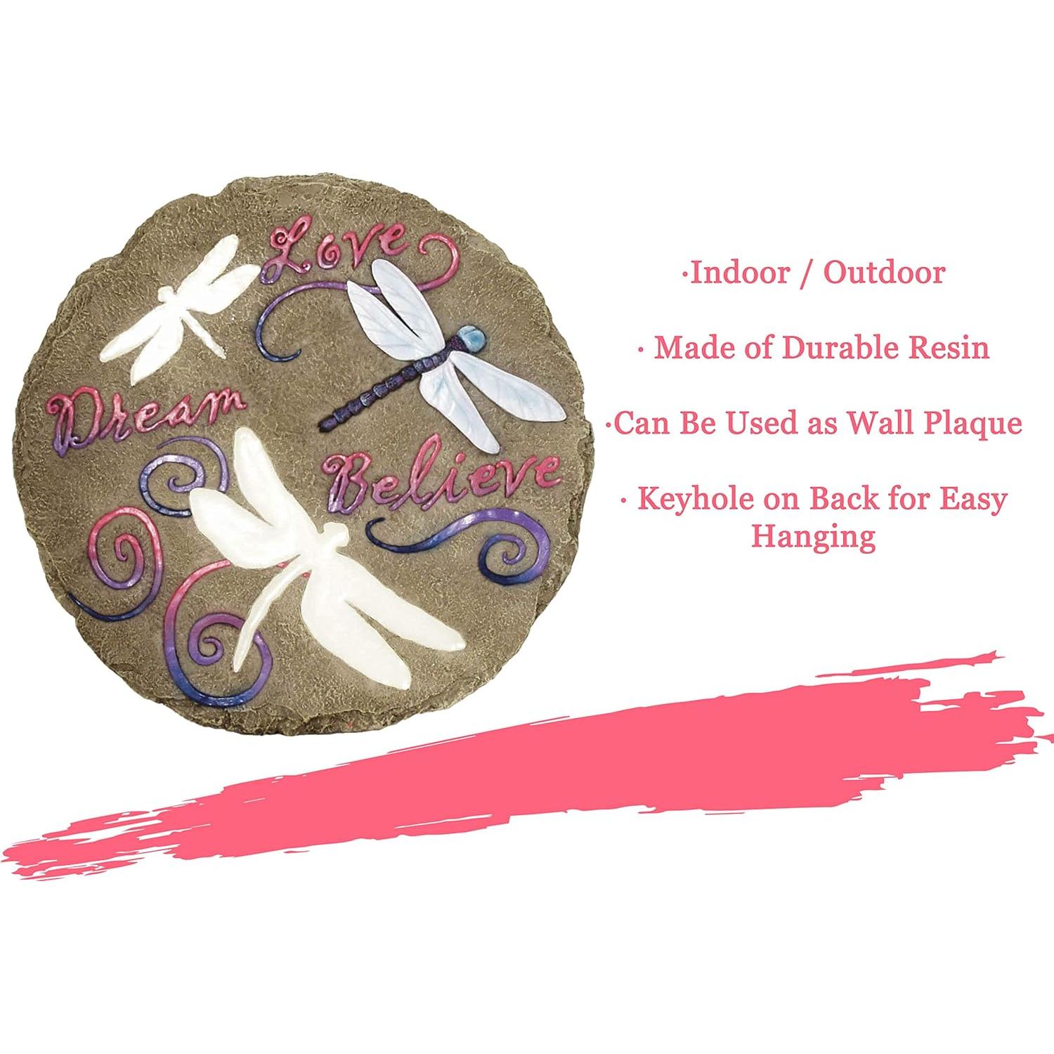 Piedra Decorativa de Jardín Spoontiques Libélulas 24.4 cm