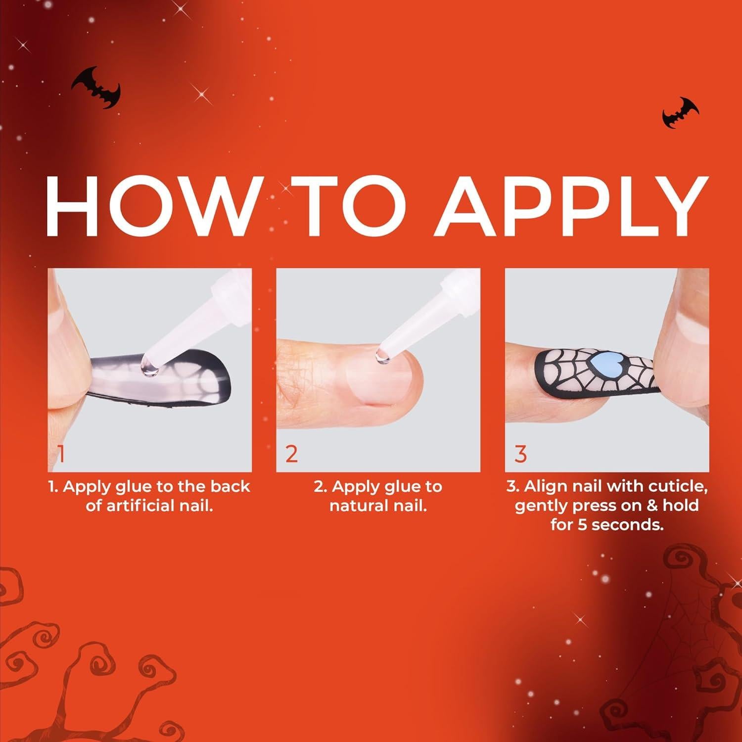 Uñas Postizas KISS Voguish Fantasy Halloween 'Witch Out' 28 Uñas