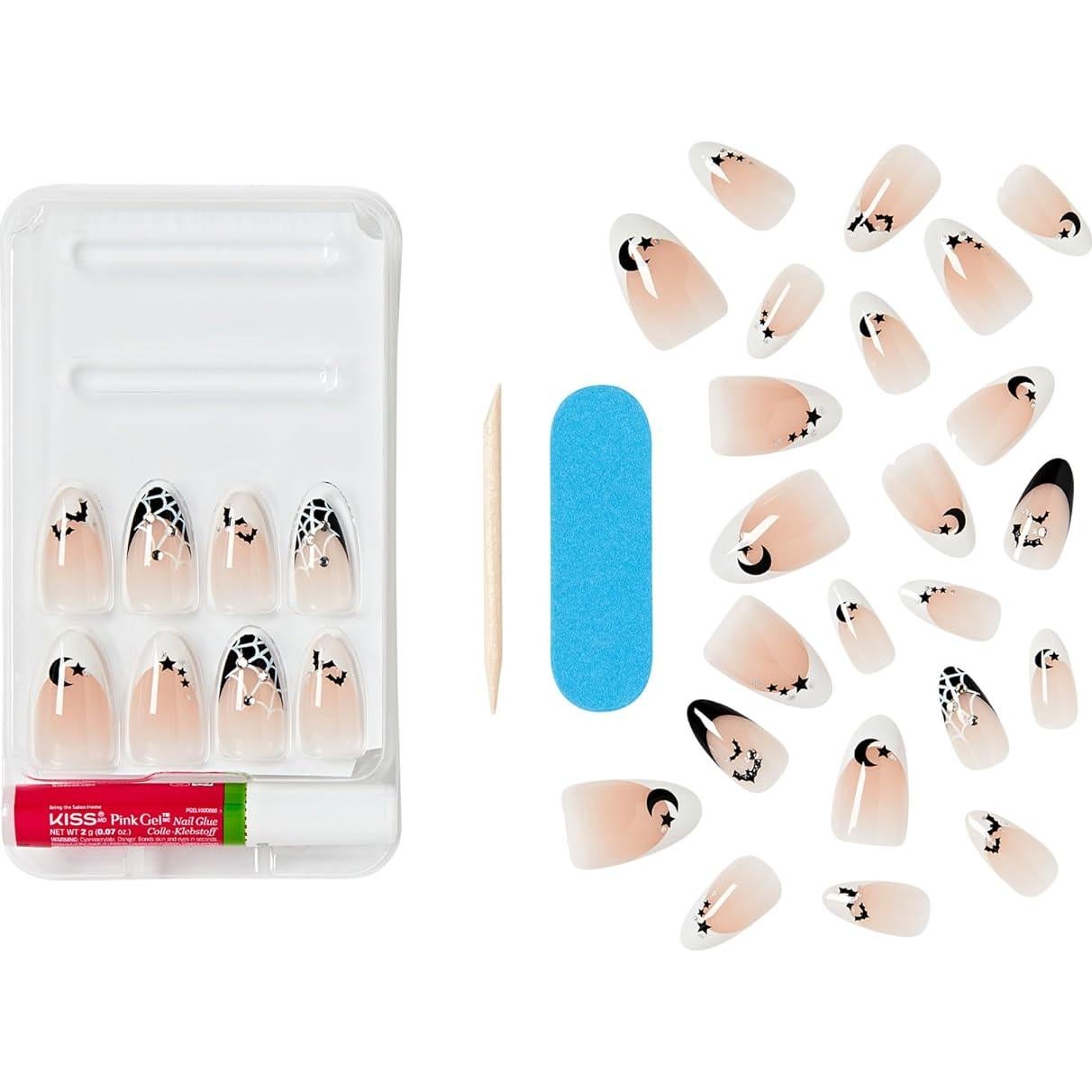 Uñas Postizas KISS Voguish Fantasy Halloween 'Witch Out' 28 Uñas