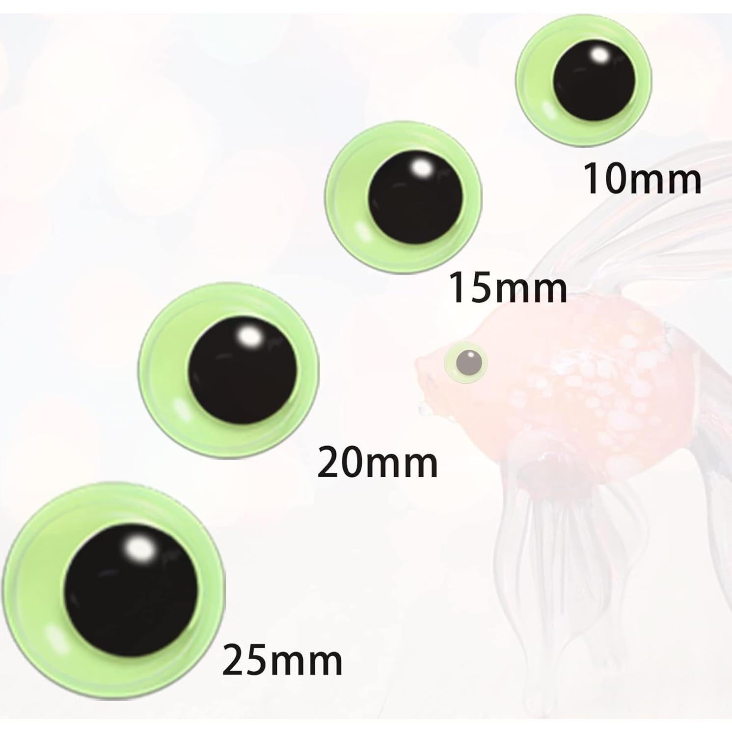 Ojos Googly Autoadhesivos UPINS 300 Pcs Brillan en la Oscuridad