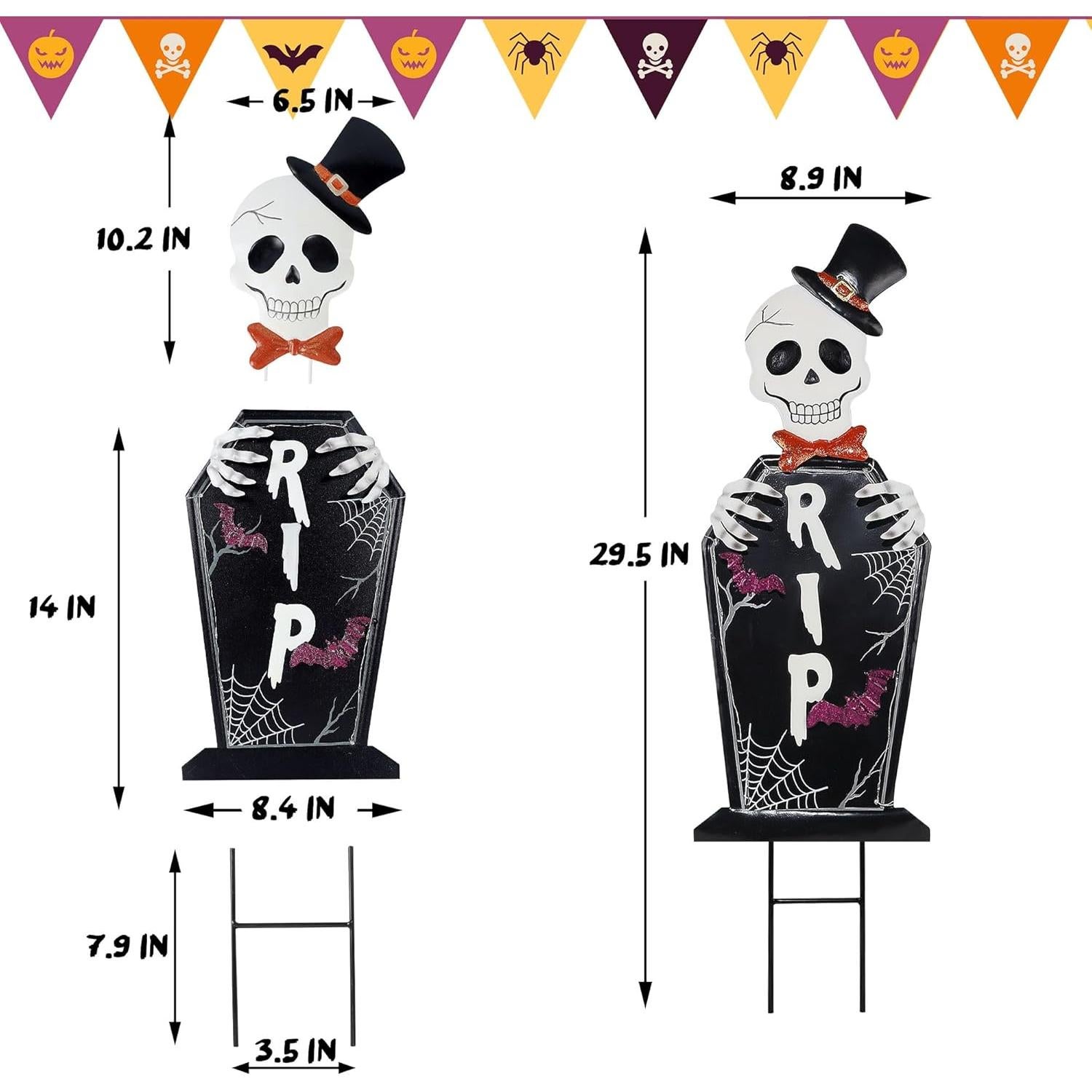 Estaca de Jardín Halloween Joliyoou con Lámpara Solar 67 cm