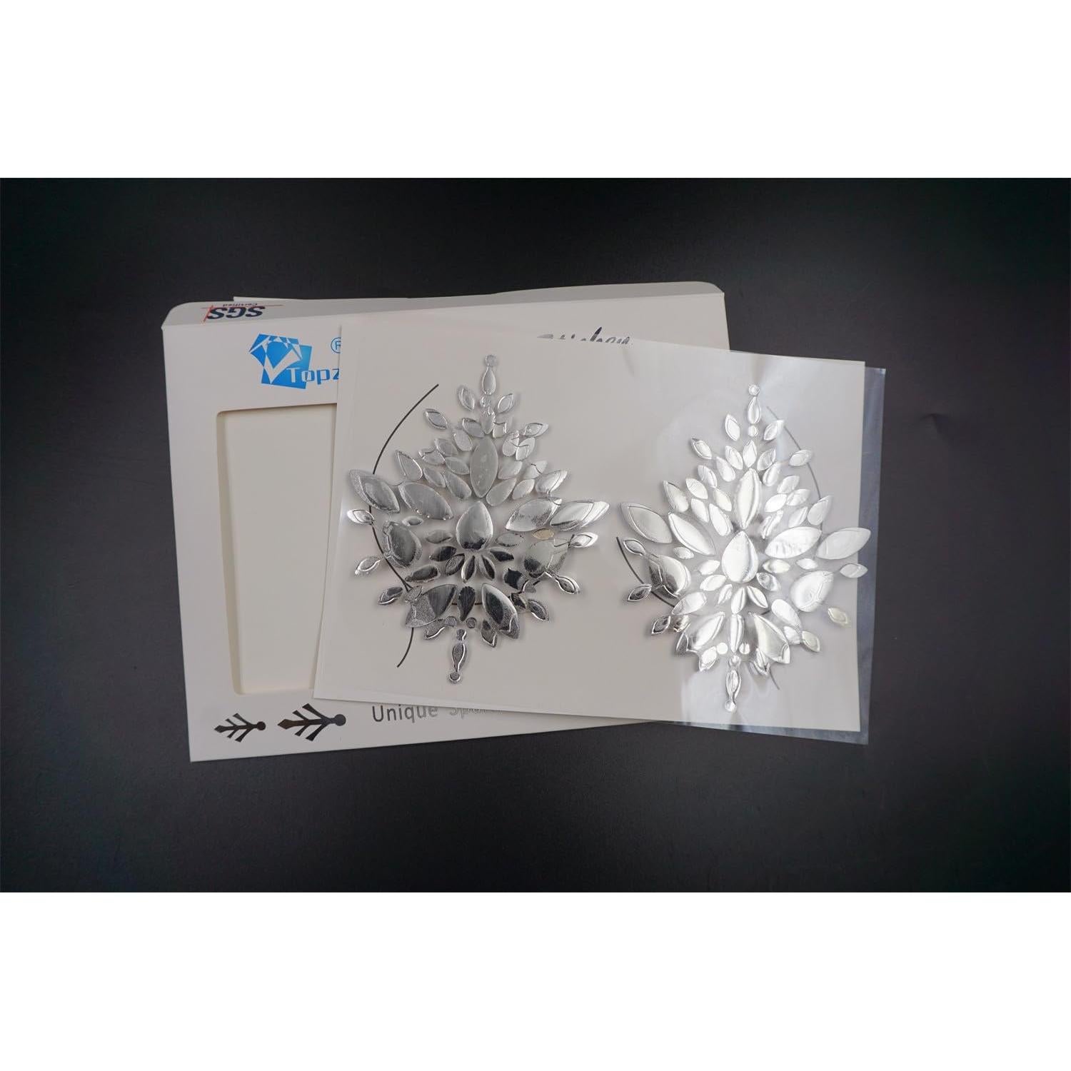 Joyas Faciales Brillantes Topaz - Pegatinas Corporales Halloween