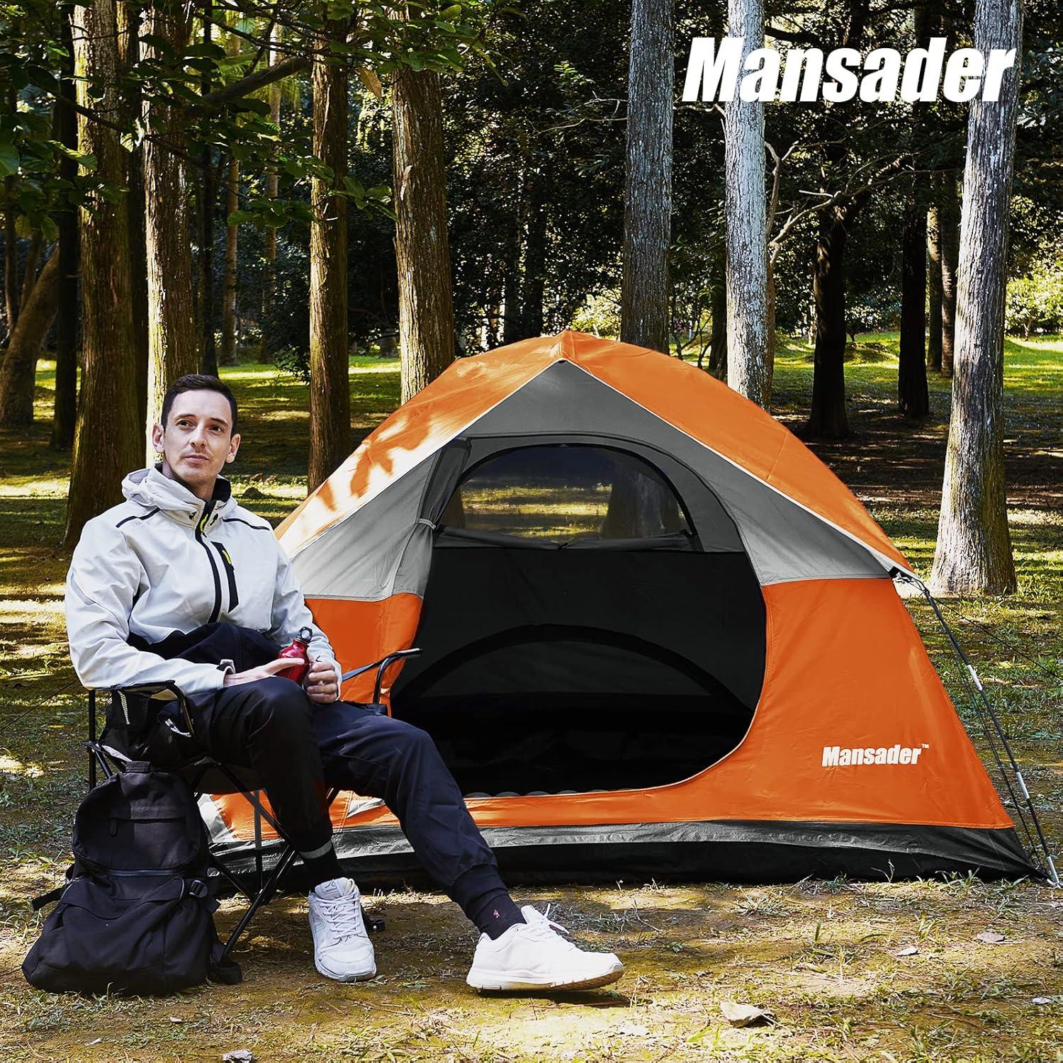 Tienda de Camping Mansader para 2-3 Personas Impermeable