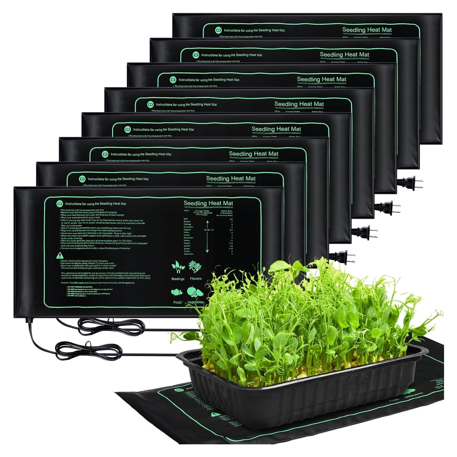 8 Almohadillas Térmicas para Plántulas ROCEEI 25.4x52.7 cm