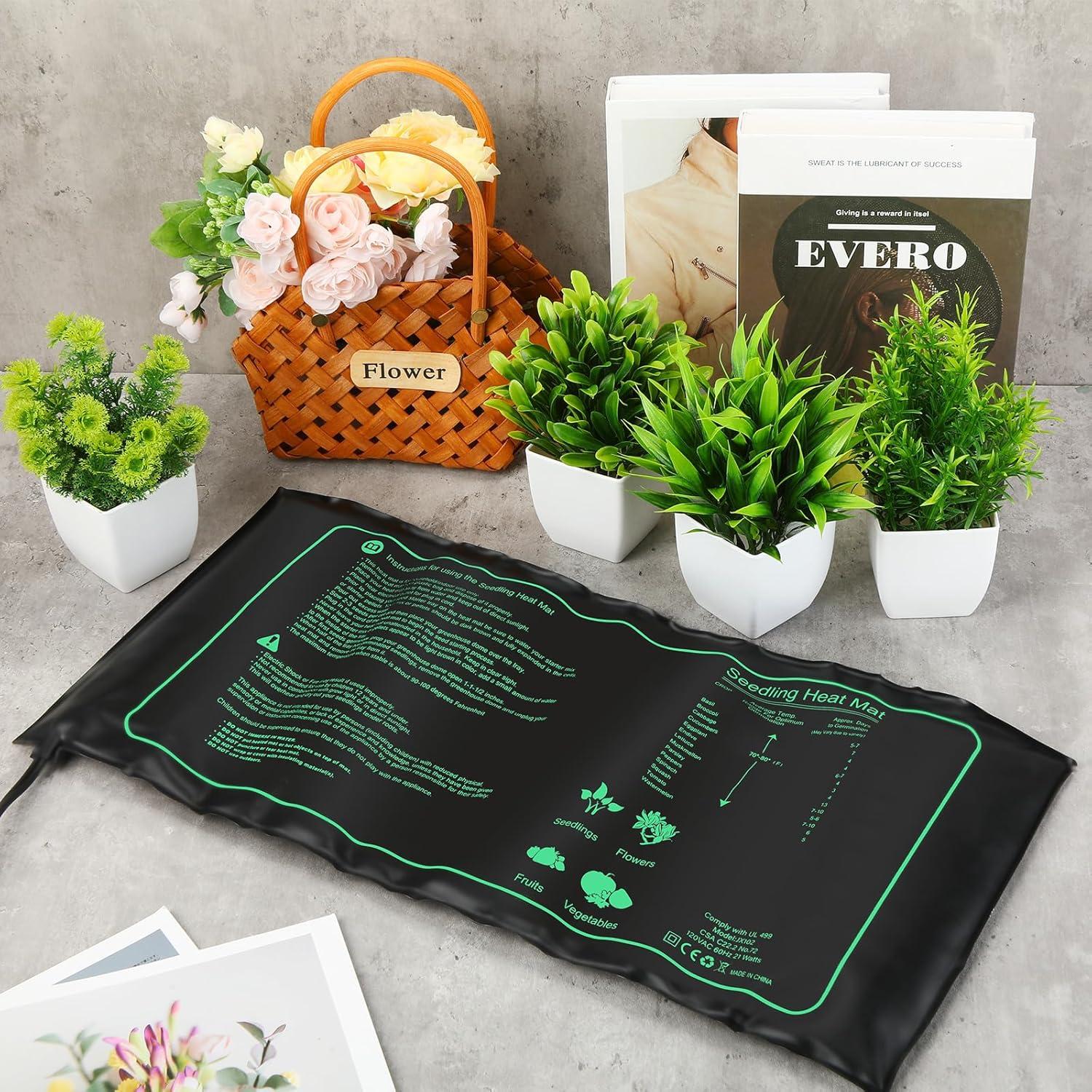 8 Almohadillas Térmicas para Plántulas ROCEEI 25.4x52.7 cm