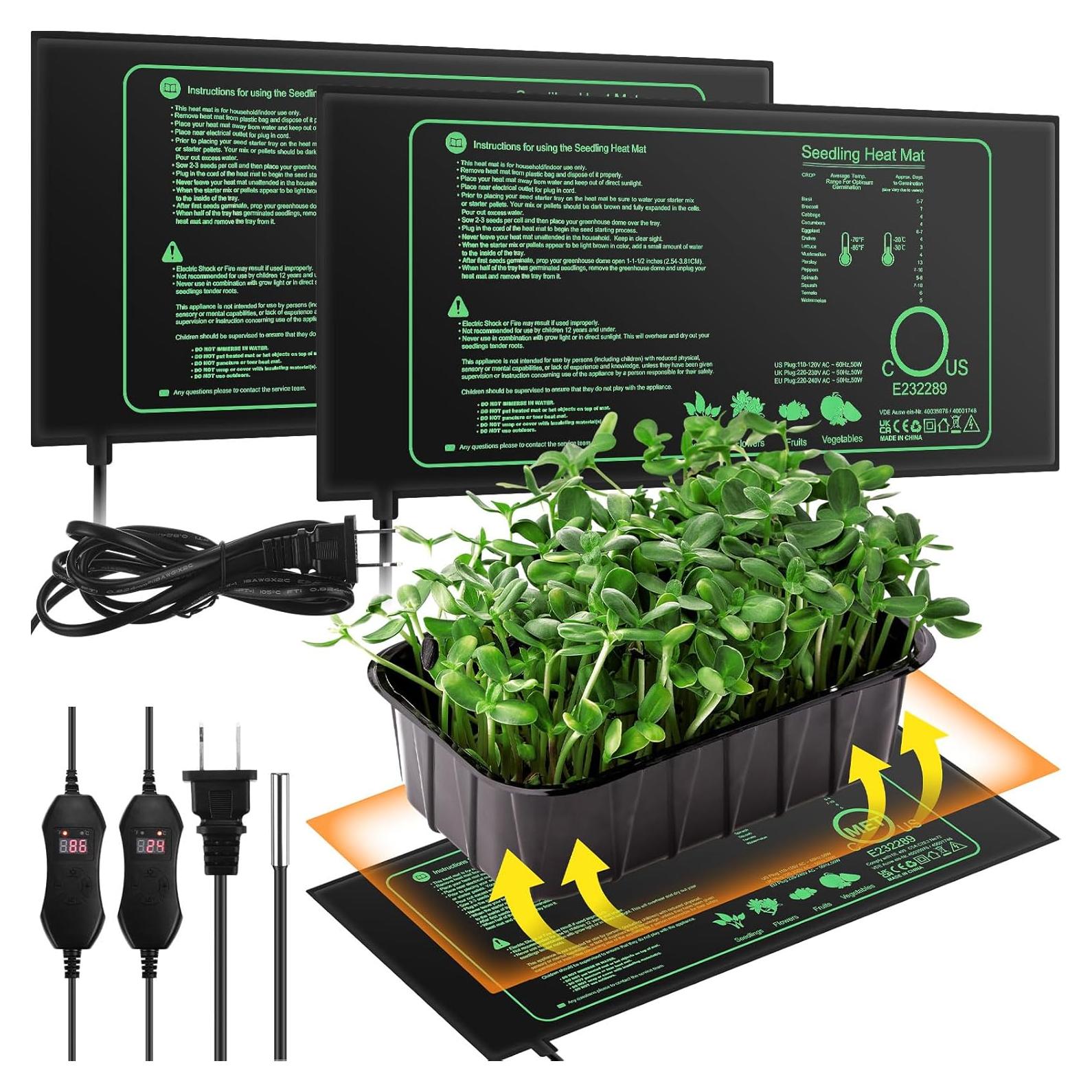 Almohadilla Térmica ROCEEI para Plántulas 2 Unidades 25.4x52.7cm