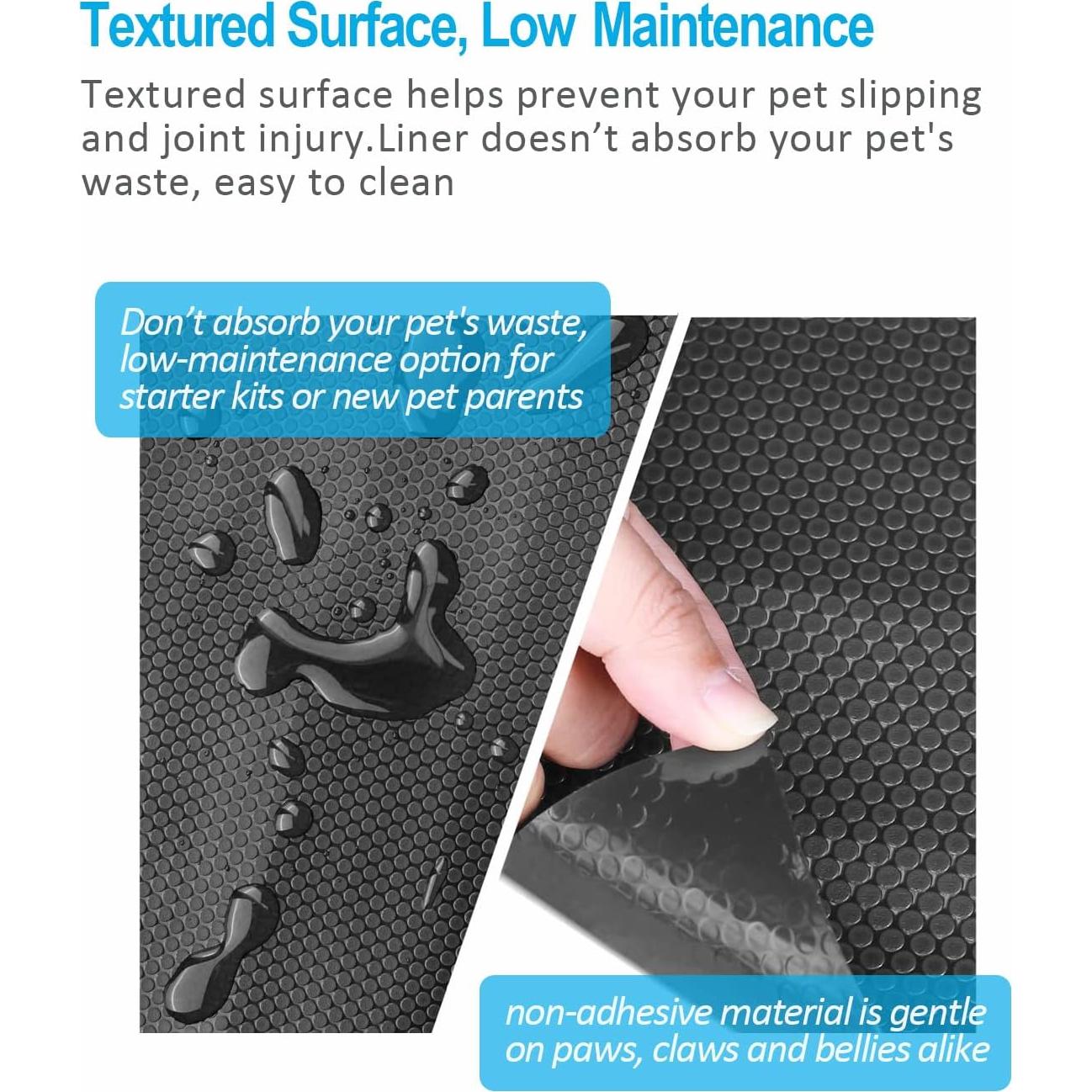 Alfombra para Terrario de Reptiles Duedusto 44.93cm Negra