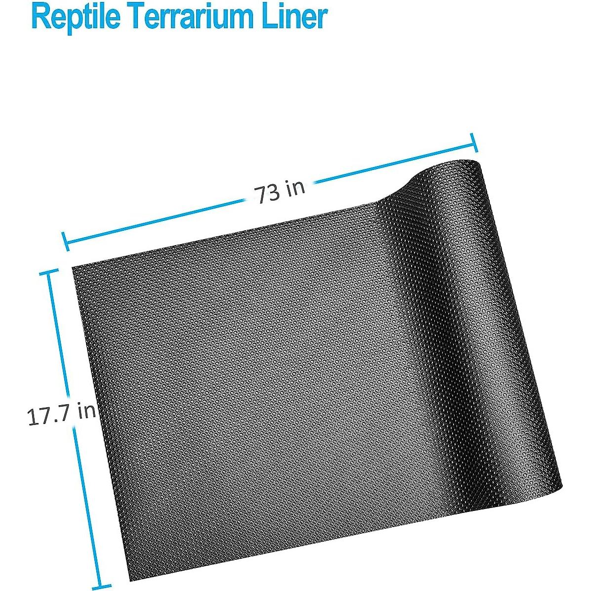 Alfombra para Terrario de Reptiles Duedusto 44.93cm Negra