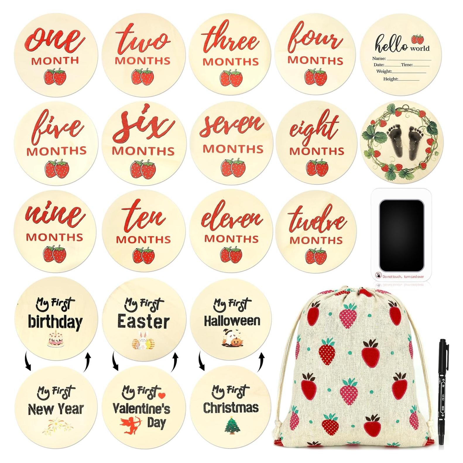 Juego de Discos de Hitos Mensuales EccoDen - 12 Tarjetas y Cartel