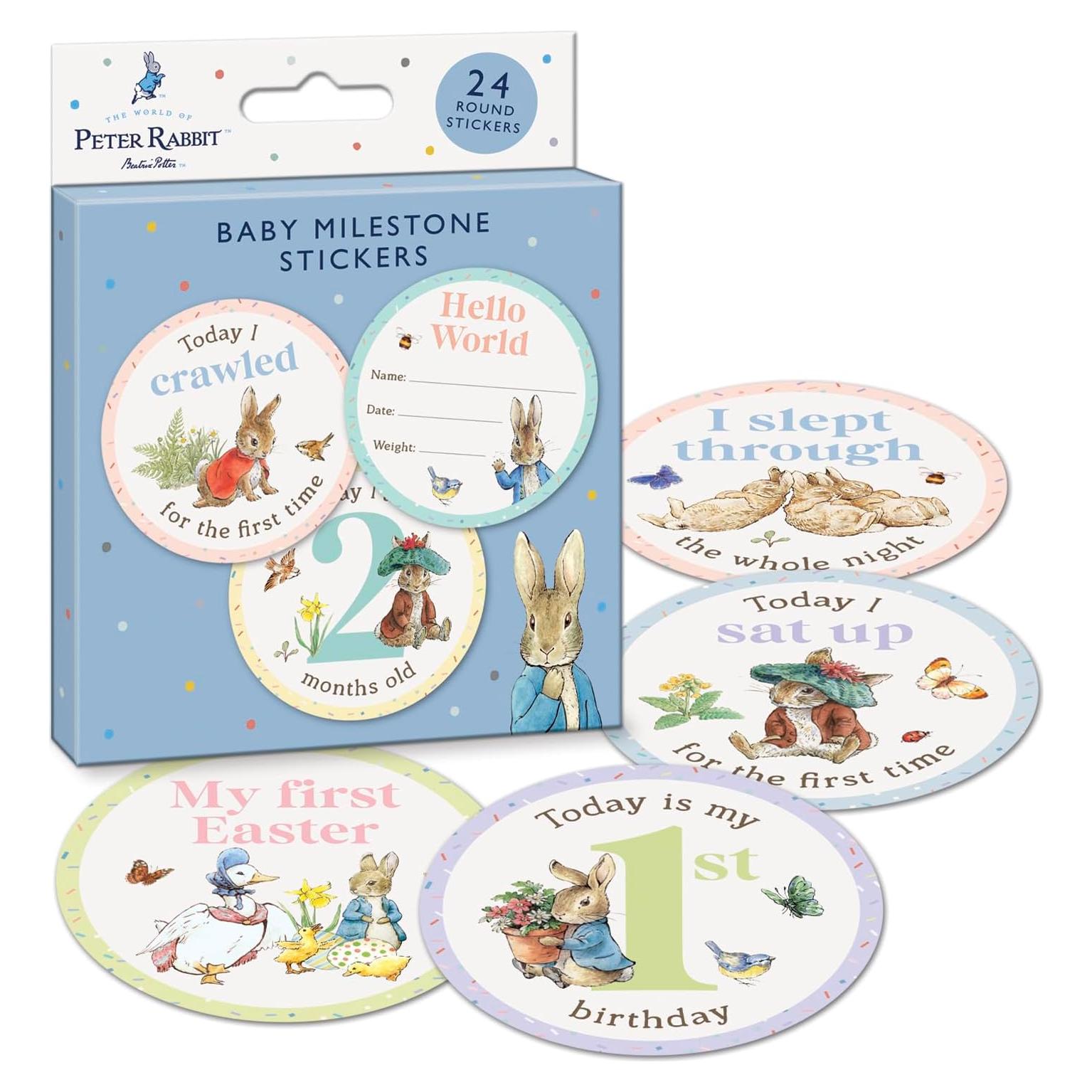 Pegatinas de Hitos para Bebés Peter Rabbit - 24 Unidades