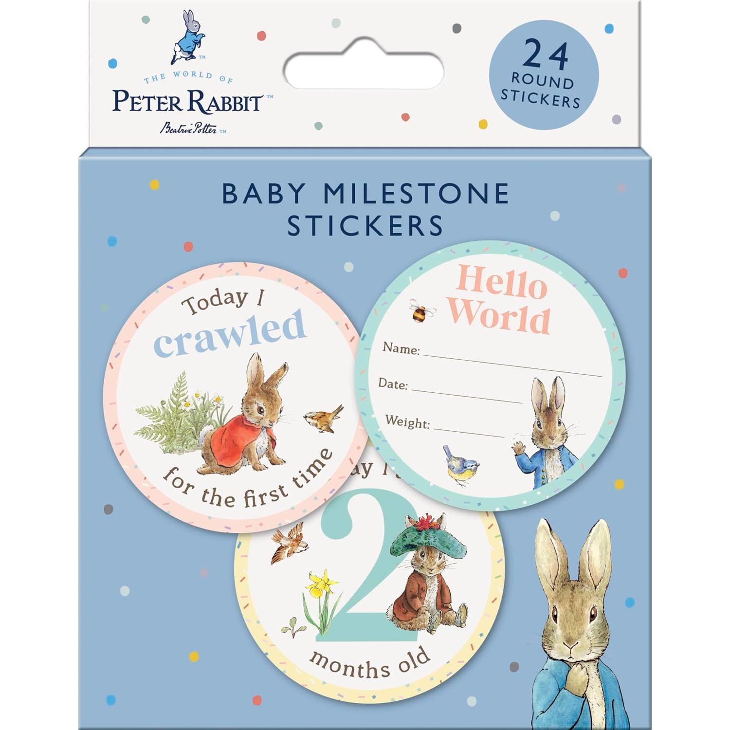 Pegatinas de Hitos para Bebés Peter Rabbit - 24 Unidades