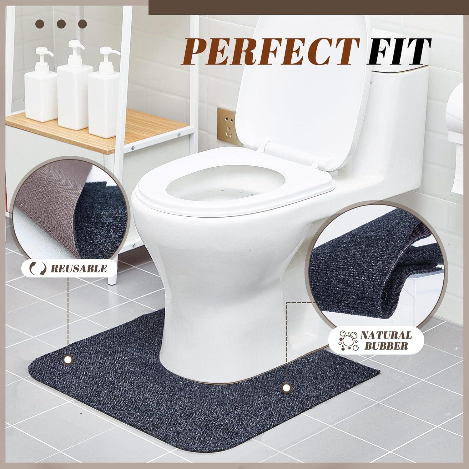 Paquete de 12 alfombrillas de entrenamiento para inodoro gris