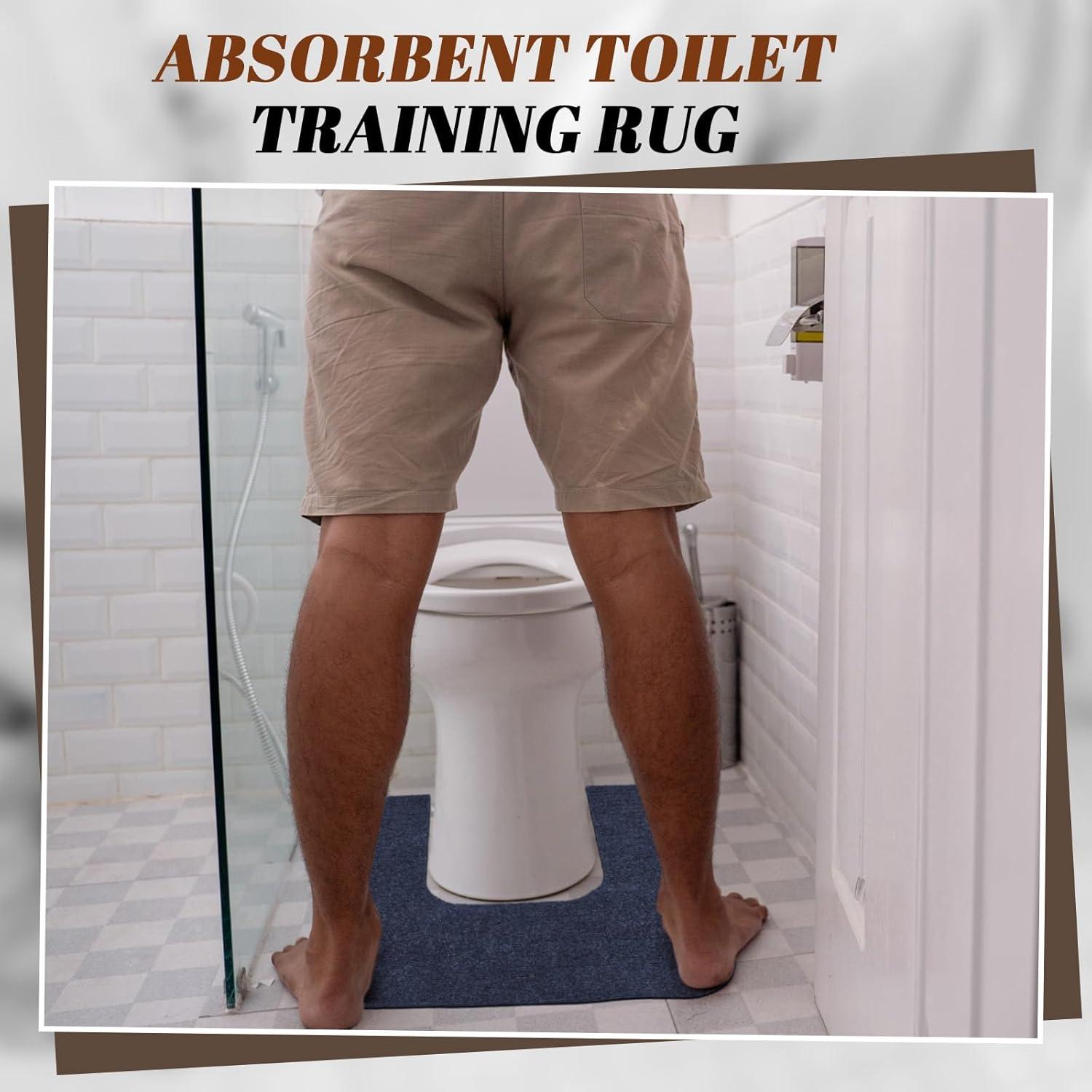 Paquete de 12 alfombrillas de entrenamiento para inodoro gris