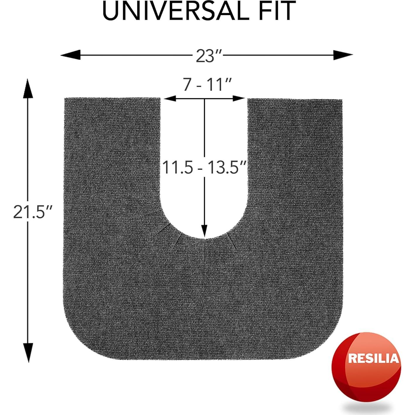 Alfombrillas de Entrenamiento para Orinal RESILIA - Paquete de 2, Superabsorbentes, Antideslizantes, Carbón