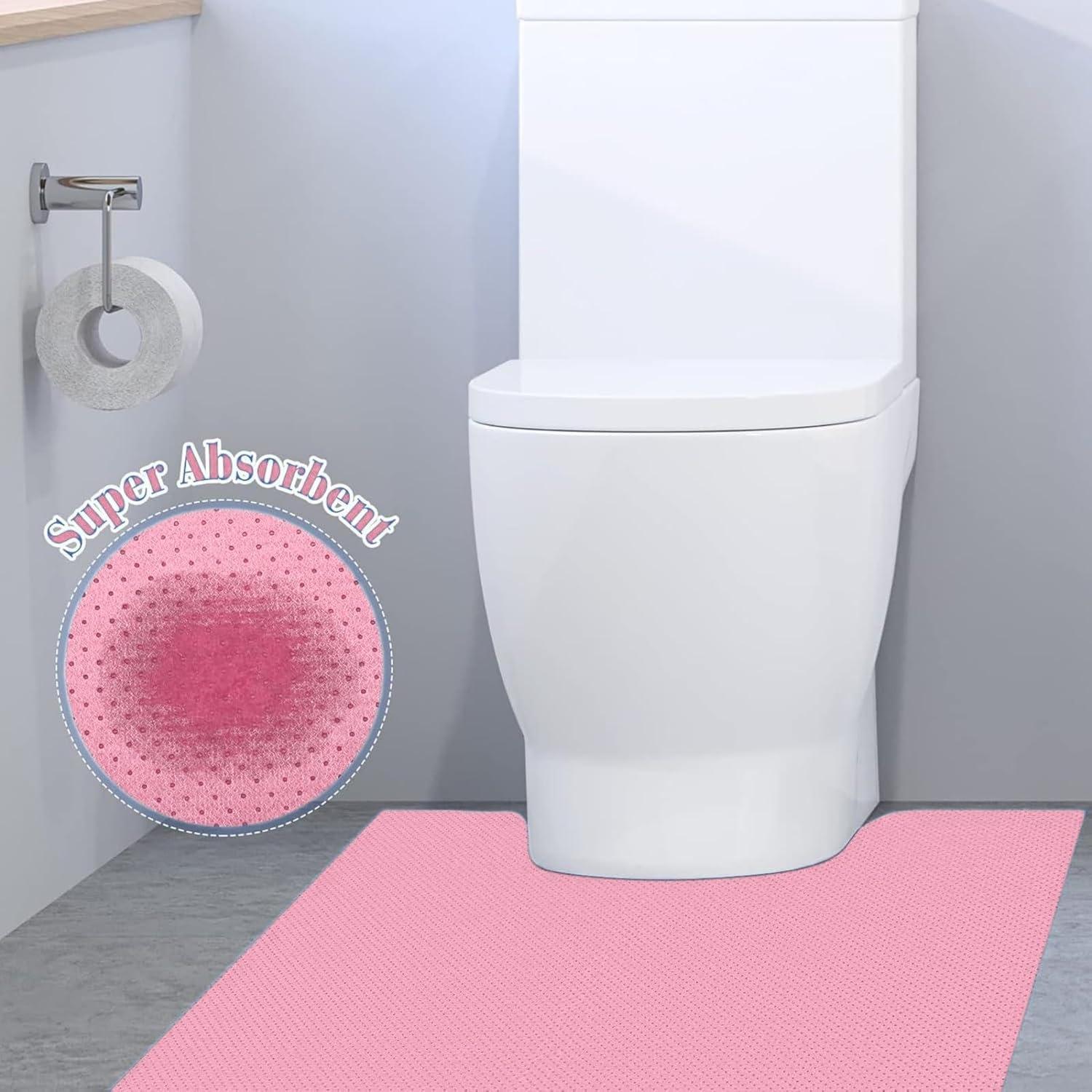 Alfombrillas Desechables SYMHHA Rosa Antideslizantes 61x56cm