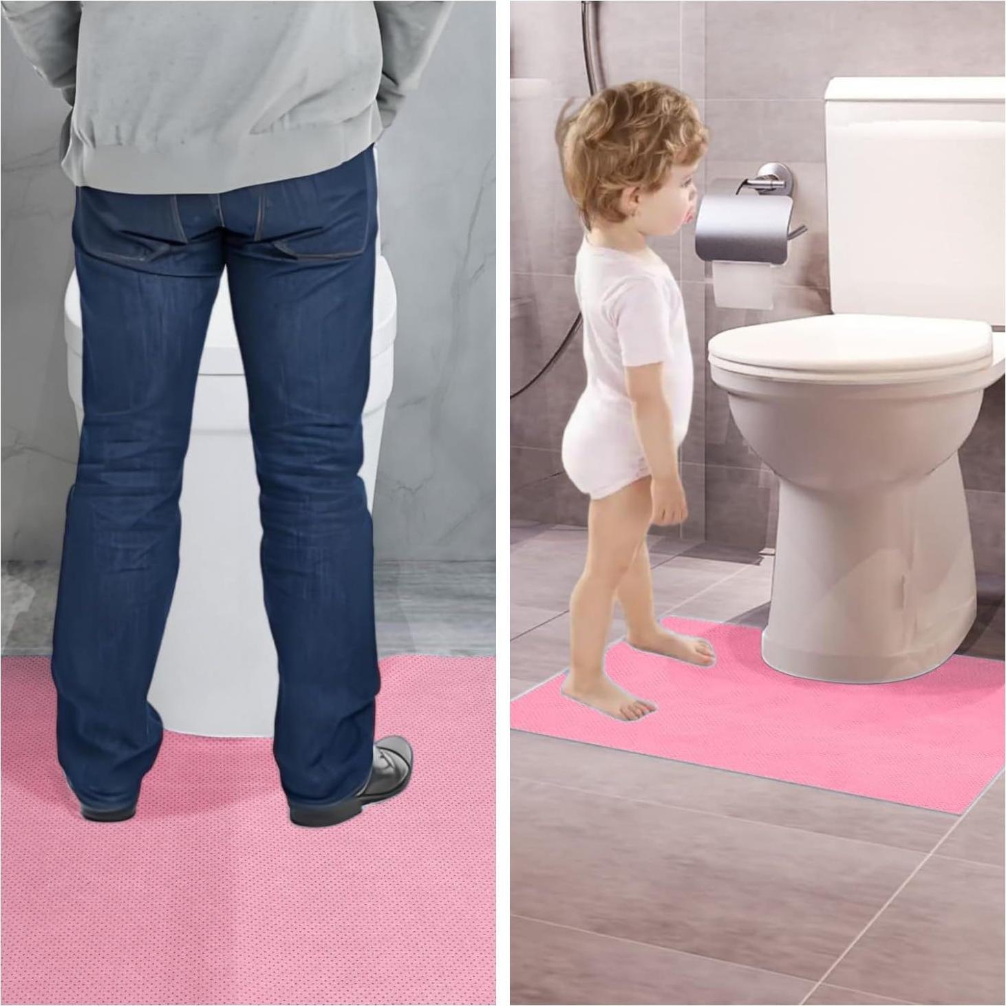 Alfombrillas Desechables SYMHHA Rosa Antideslizantes 61x56cm