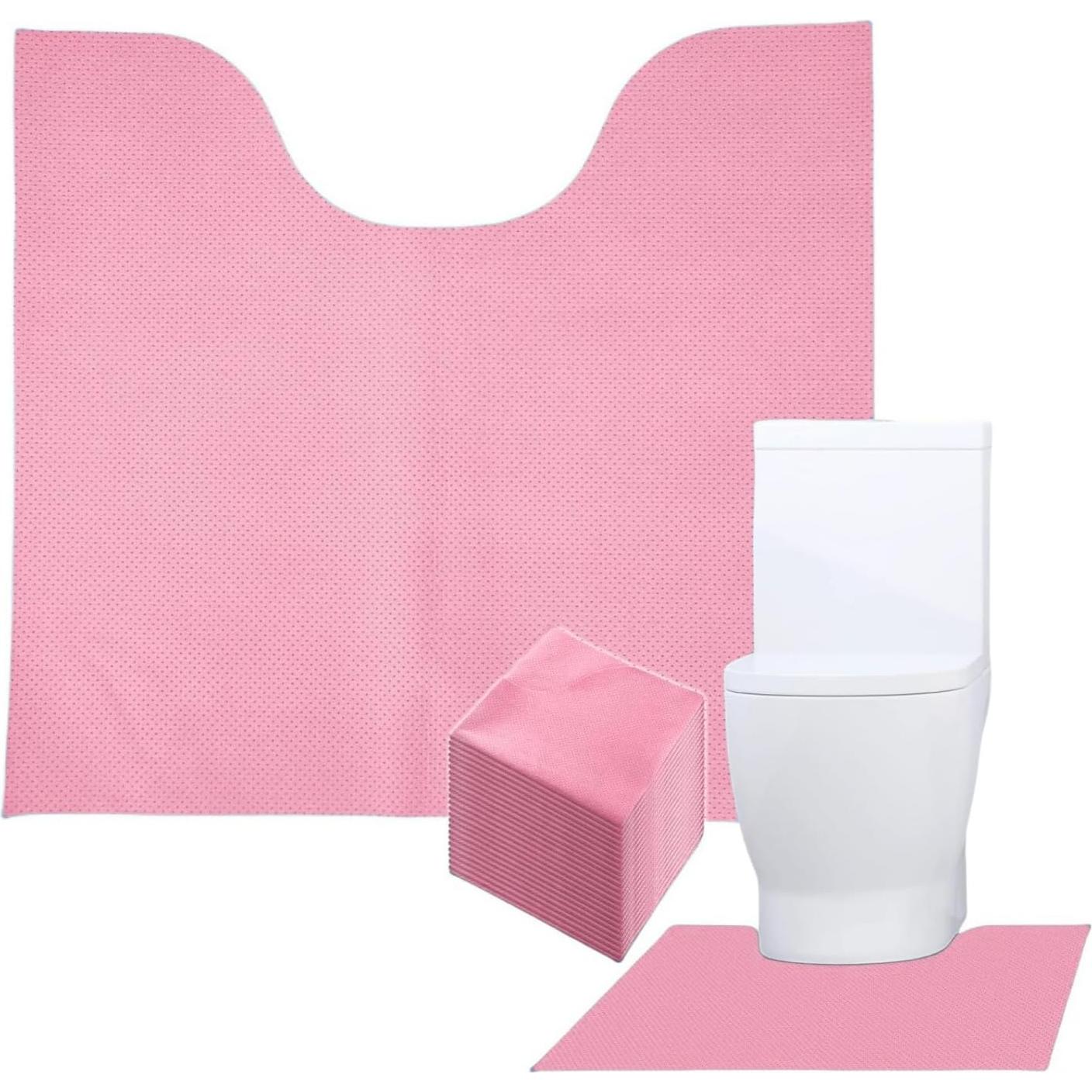 Alfombrillas Desechables SYMHHA Rosa Antideslizantes 61x56cm