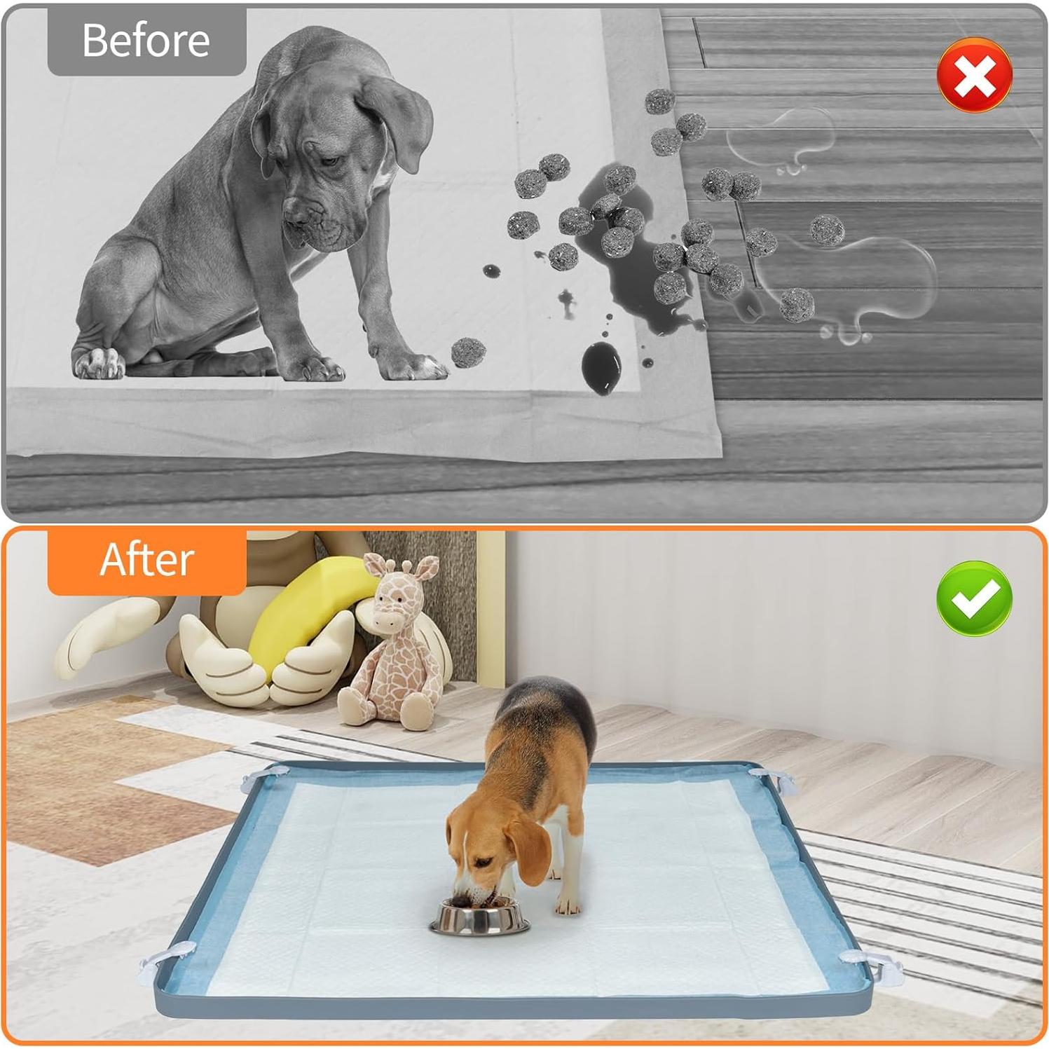 Bandeja para orinar perros Greatbond 60.96x60.96cm silicona antideslizante