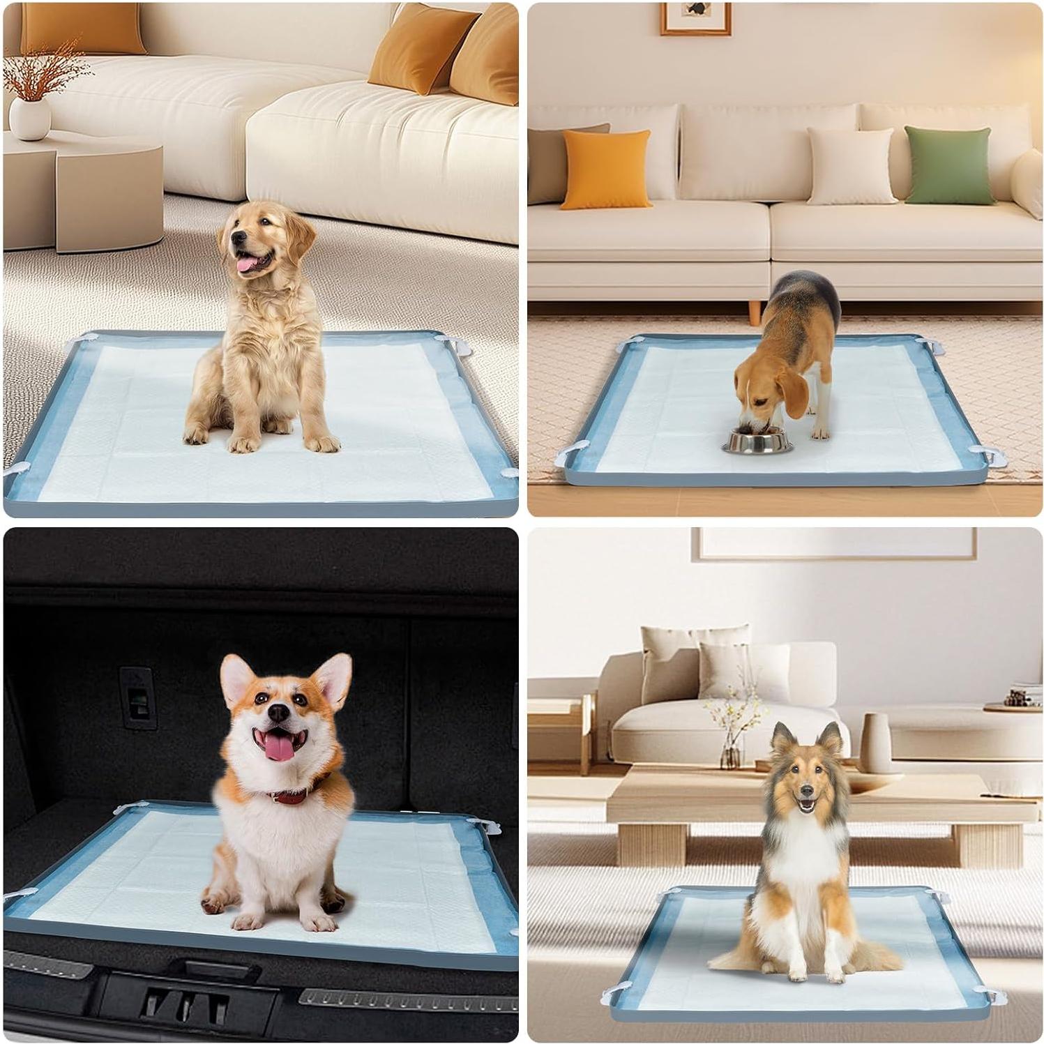 Bandeja para orinar perros Greatbond 60.96x60.96cm silicona antideslizante