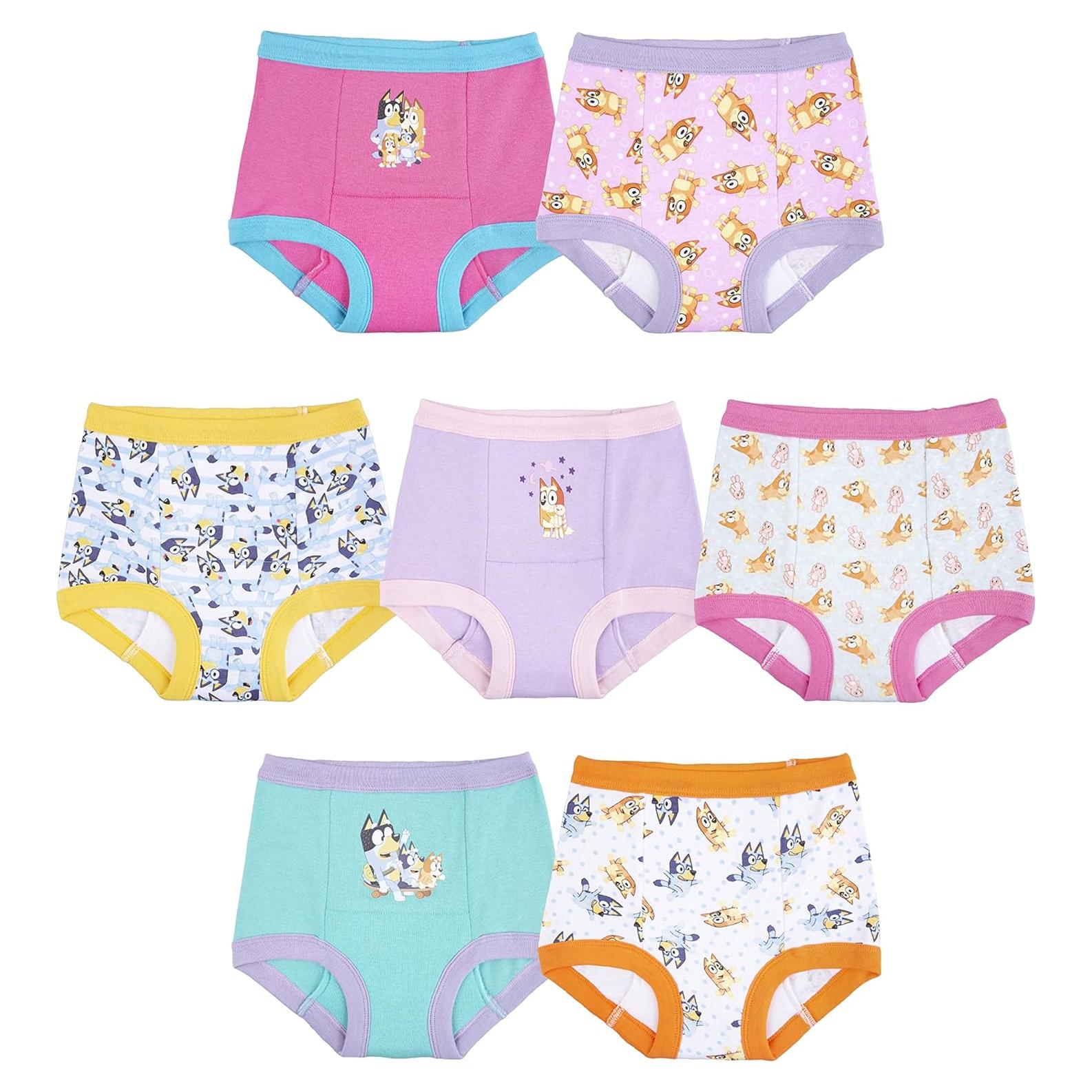 Pantalones de Entrenamiento para el Baño Bluey - Paquete de 7, Tallas 18M a 4T