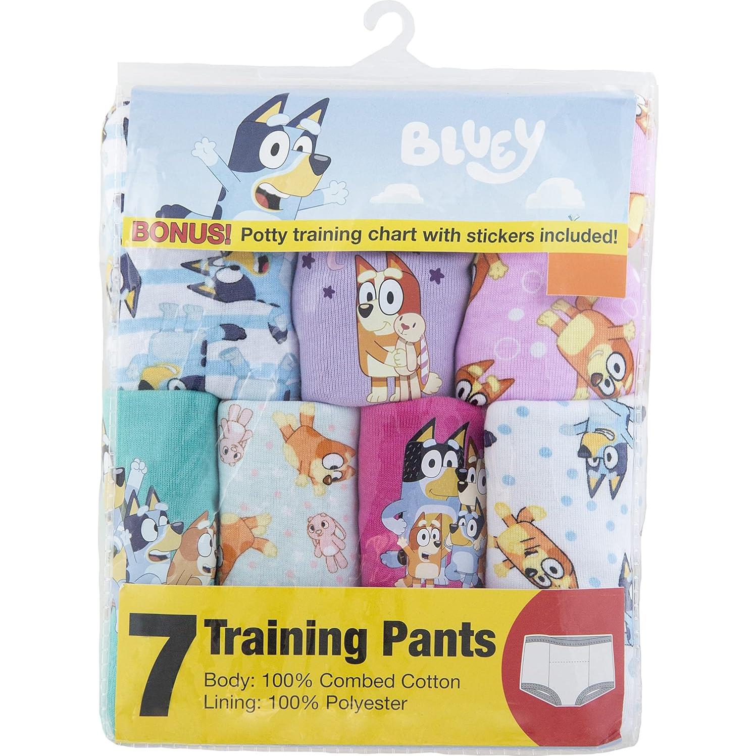 Pantalones de Entrenamiento para el Baño Bluey - Paquete de 7, Tallas 18M a 4T