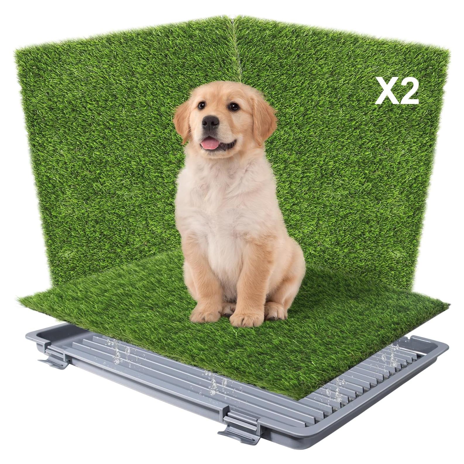 Alfombra de Césped Artificial UUpet 55.88x45.72cm 2 Almohadillas