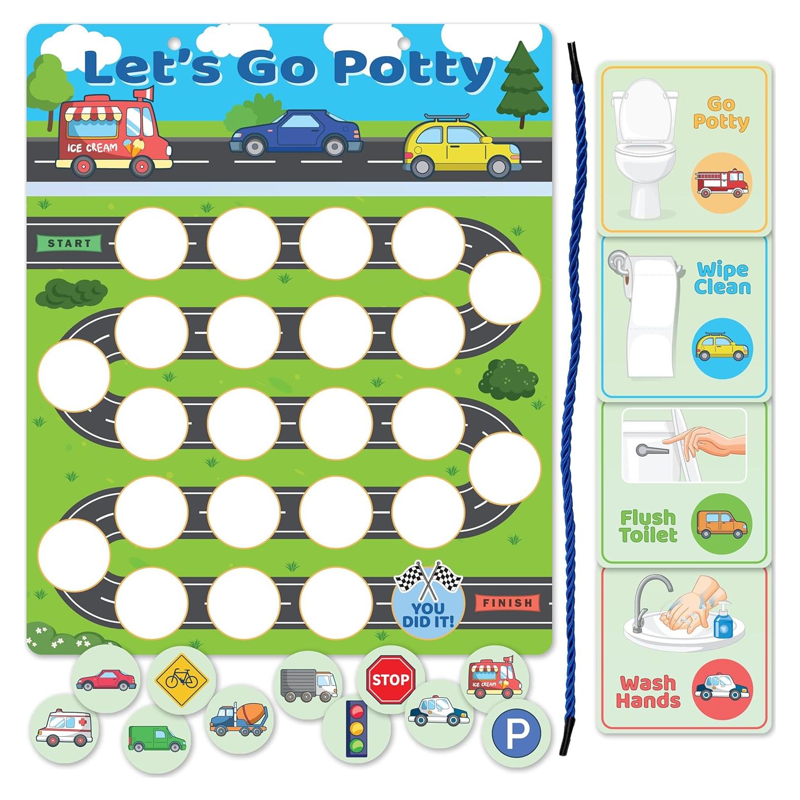 Gráfico Magnético de Entrenamiento de Baño Bright Seed 30x25 cm